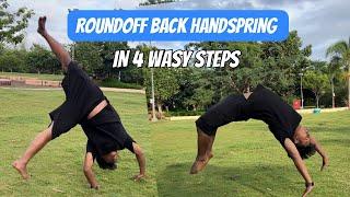 Round off Back handspring in 4 Easy steps by Bimal Rana