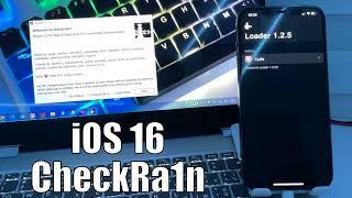 Release iOS 16 - 12 Jailbreak CheckRa1n Windows!