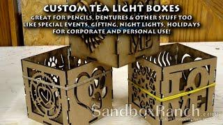 Custom Tea Light Boxes Production Run