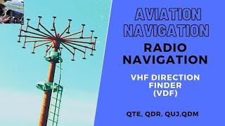 CPL/ATPL Radio Navigation | VHF Direction Finder (VDF) | BEST EXPLANATION OF QTE, QDR, QUJ & QDM 