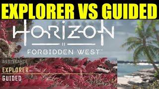 Horizon forbidden west explorer vs guided (witch to play on)