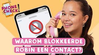EEN KIJKJE IN DE TELEFOON VAN ROBIN | PHONE CHECK! | TinaTV