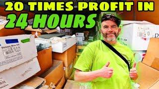 I made 20 times profit in 24 hours in abandoned storage unit