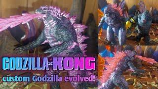 Godzilla evolved custom 6-inch playmates figure! + Tutorial! Godzilla X Kong: The New Empire