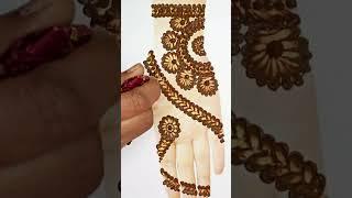 Mehndi design 2021 - New Simple Henna design - Easy Mehendi design front hand #Shorts