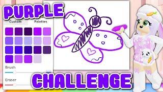 PURPLE Only SPEED DRAW Challenge! (Roblox)