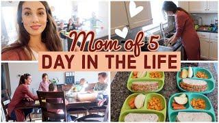 DAY IN THE LIFE OF A MOM TO 5 (HOMESCHOOLING & HOMEMAKING)