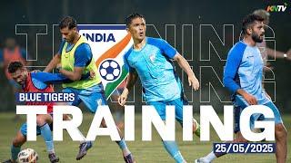 Indian Football Team Training Day 6 In Kolkata | Asian Cup Qualifiers ft. Sunil Chhetri, Chhangte
