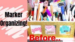 Craft room organization: Marker storage!