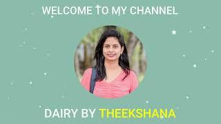 Intro video of my channel | #DIARYbyTHEEKSHANA