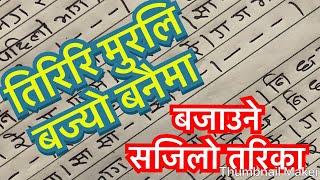 How to play tiriri murali bajyo banaima?? Tutorial तिरिरि मुरलि बज्यो बजाउने सजिलो तरिका