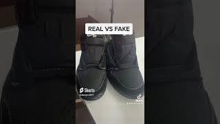 FAKE VS REAL JORDAN 1 TRAVIS SCOTT BLACK PHANTOM *SCARY*