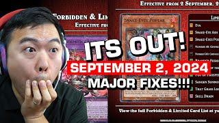 September 2 2024 - Ban List ITS OUT!  Yu-Gi-Oh! TCG | RAW 1 TAKE Reaction