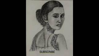 Luminous method| pencil portrait|#youtubeshorts #drawing #tejart #viral # trading #song