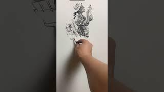 Mastering Light and Shadow with Pencil | Chinese Aesthetics #art #painting #drawing #sketch