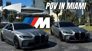 POV DRIVE: 2 BMW G80 M3 In The Streets of MIAMI