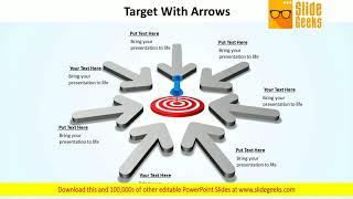 Powerpoint Design Target With Arrows Ppt Design