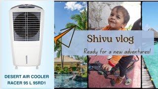 USHA RACER 95RD1 Desert Cooler (95L) Unboxing 2023 Review & Test | shivu video