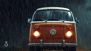 Rain On VW Camper With ThunderBlack Screen | 12 Hours | Sleep In Series