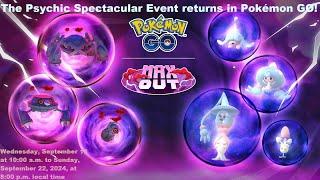 The Psychic Spectacular Event returns in Pokémon GO! #hatenna #hattrem #hatterene #dynamax