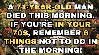 A 71-year-old man PASSED AWAY early this morning. Avoid 6 things in your 70s | Life Lessons