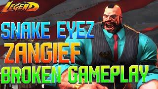 Street Fighter 6  Snake Eyez World No.1 Zangief Broken Gameplay!