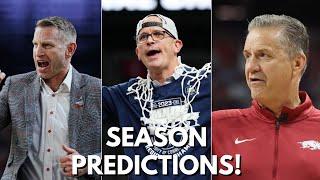 Torres makes OFFICIAL 2024-2025 COLLEGE HOOPS PICKS - FINAL FOUR, NATIONAL CHAMP, UNDERRATED + MORE