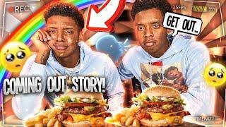 MY COMING OUT STORYTIME(THEY KICKED ME OUT)BURGER MUKBANG *loyalty test*