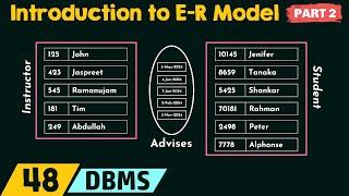 Introduction to E-R Model (Part 2)