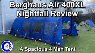 Berghaus Air 400XL Nightfall tent Review - A Spacious 4 Man Air Tent