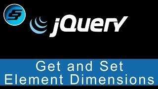 Get and Set Element Dimensions - jQuery Ultimate Programming Bible