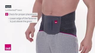 Lumbamed® basic – How to Apply the Back Support | medi USA