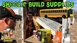 Stocking Up on Skoolie Building Supplies & Sander Deletes