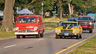 Cruisin the Coast mammoth classic car show & cruising video