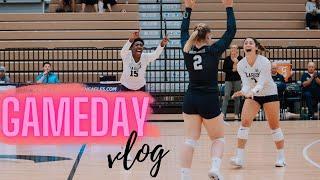 GAMEDAY VLOG (as a college volleyball player)