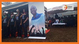 Burial of David Chege who was shot dead during #OccupyParliament demos on June 25, in Gatundu North