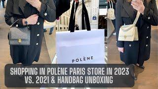 LET'S GO SHOPPING AT POLÈNE PARIS 2023 // STORE EXPERIENCE, HANDBAG TRY-ON & BAG UNBOXING