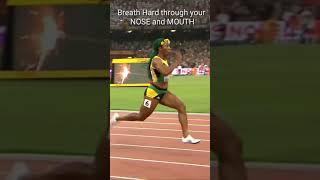 Breath tips when sprinting or running