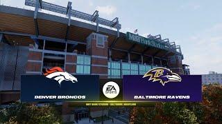 Broncos vs Ravens Week 9 Simulation (Madden 25 Rosters)
