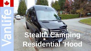 Stealth overnight camping in a Sprinter van / Deer Lake