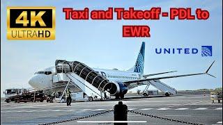 4K - Taxi and Takeoff from Ponta Delgada, Azores