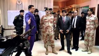 DG Rangers Sindh, Major General Bilal Akbar visits Special Security Unit - SSU HQ  01.03.2016.