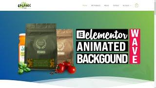  Advanced Elementor Animated Gradient and Waves Background Using Unlimited Elements.