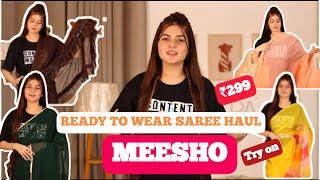 Meesho Saree Haul Starting From Rs 299 |Honest review | Giveaway | ready to Wear