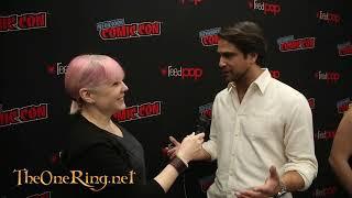 The Lord of the Rings: The War of the Rohirrim voice actor Luke Pasqualino at NYCC 2024