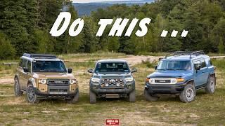 Toyota Tacoma Off Road - with Land Cruiser 250 series and FJ Cruiser