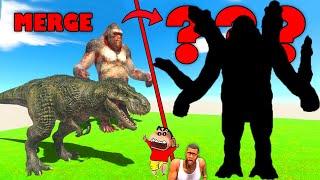 I Merged T-REX and KING KONG to Create MONSTER KONG REX in Animal Revolt Battle Simulator SHINCHAN