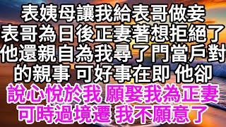 表姨母讓我給表哥做妾，表哥為日後正妻著想，拒絕了，他還親自為我尋了門當戶對的親事，可好事在即，他卻說心悅於我，願娶我為正妻，可時過境遷，我不願意了 【美好人生】