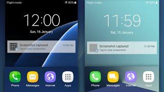 Galaxy S7: Default vs Note 7 Replica Themes!