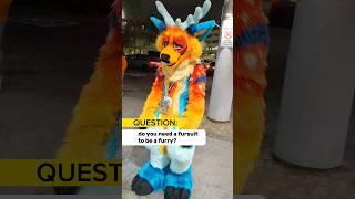 do you need a fursuit to be a furry? #furryfandom #fursuiter #vancoufur #conventions #costumes